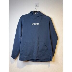 DOYOUEVEN‎ Hoodie Pullover Athleisure Streetwear Mens Sz Medium M Navy Blue 2212